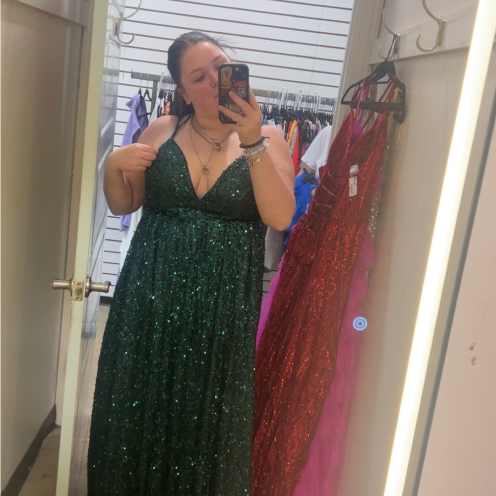 Sparkling Green Gown